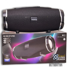 Портативна колонка Borofone BR3 Rich (10W, FM, microSD, USB, bluetooth, aux, mic.) black