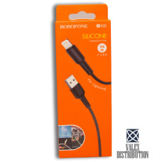 Кабель Borofone BX30 Lightning to USB 2.0 AF, 1m, (коробка) black