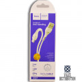 Кабель Hoco X37 Cool Power MicroUSB to USB 2.0 AF, 1m, (коробка) white