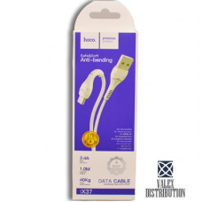 Кабель Hoco X37 Cool Power MicroUSB to USB 2.0 AF, 1m, (коробка) white