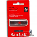 SanDisk Cruzer Glide USB Flash 64 Gb (16 Мb/4 Мb) USB 2.0 Black-Red