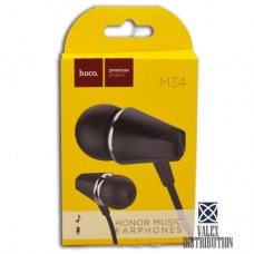 Навушники +мікрофон Hoco M34 (гарнітура, картонна коробка) black
