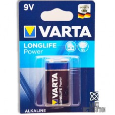 бат. Varta Longlife Power 6LR61 "крона" (10)(50)