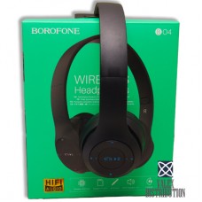 Навушники +мікрофон Borofone BO4 (Bluetooth-гарнітура, регулятор гучності) black